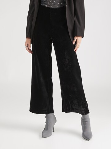 Wide leg Pantaloni 'Lykke' de la Lindex pe negru: față