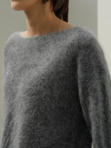 Lilysilk Pullover 'Bootneck-Pullover aus gebürstetem Kaschmir'‌‌‌‌‌‌ in Grau