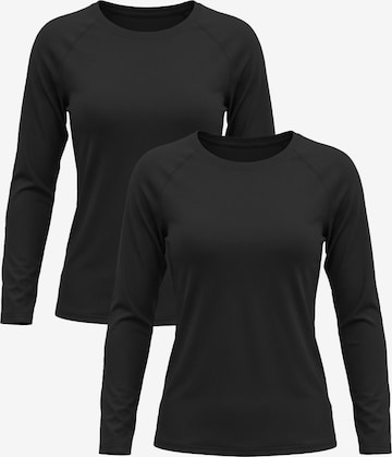 MEETWEE Shirt 'Rash Guard UPF 50+ UV shirt' in Zwart: voorkant