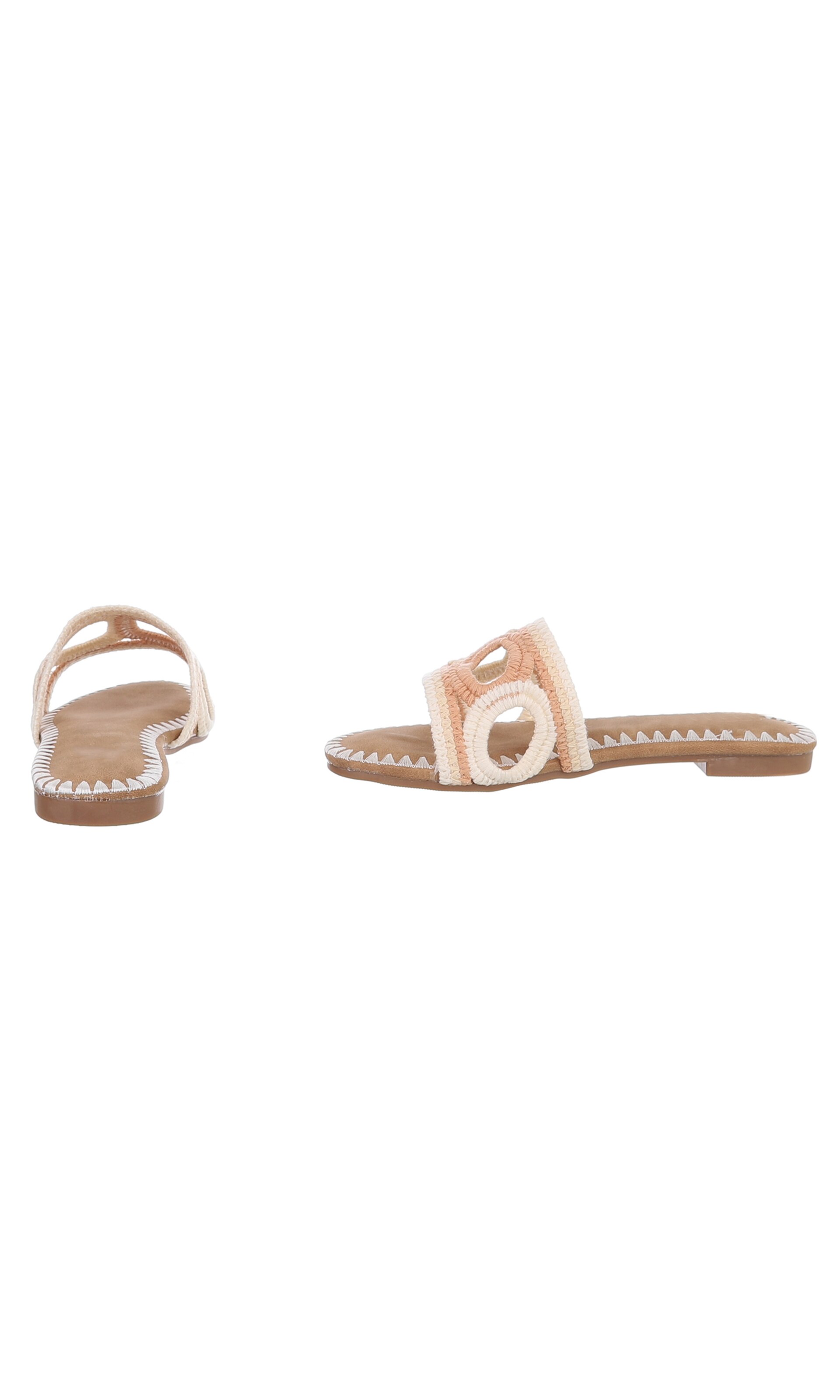 Ital-Design Pantolette in Beige