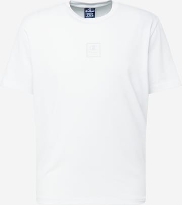 Champion Authentic Athletic Apparel - Camisa funcionais 'Athleisure Legacy' em branco: frente