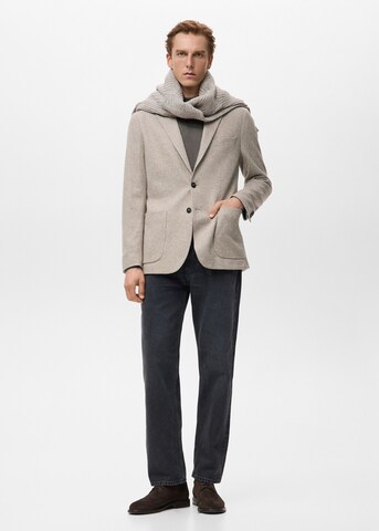 MANGO MAN Slim fit Suit Jacket 'Molina' in Beige