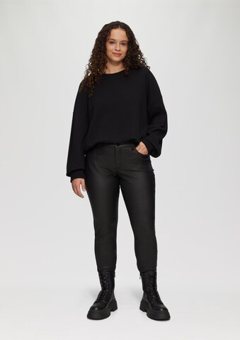 Coupe slim Pantalon QS en noir