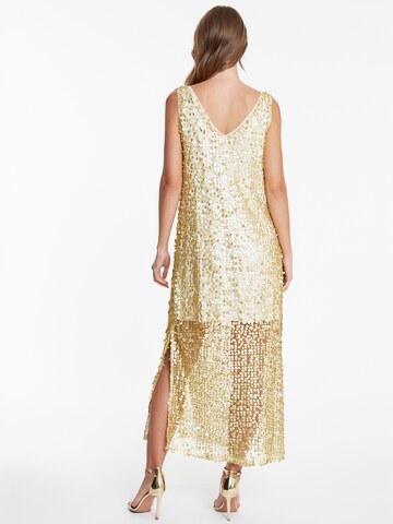 Ana Alcazar Avondjurk 'Wadani' in Goud