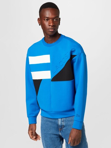 Sweat-shirt LACOSTE en bleu : devant