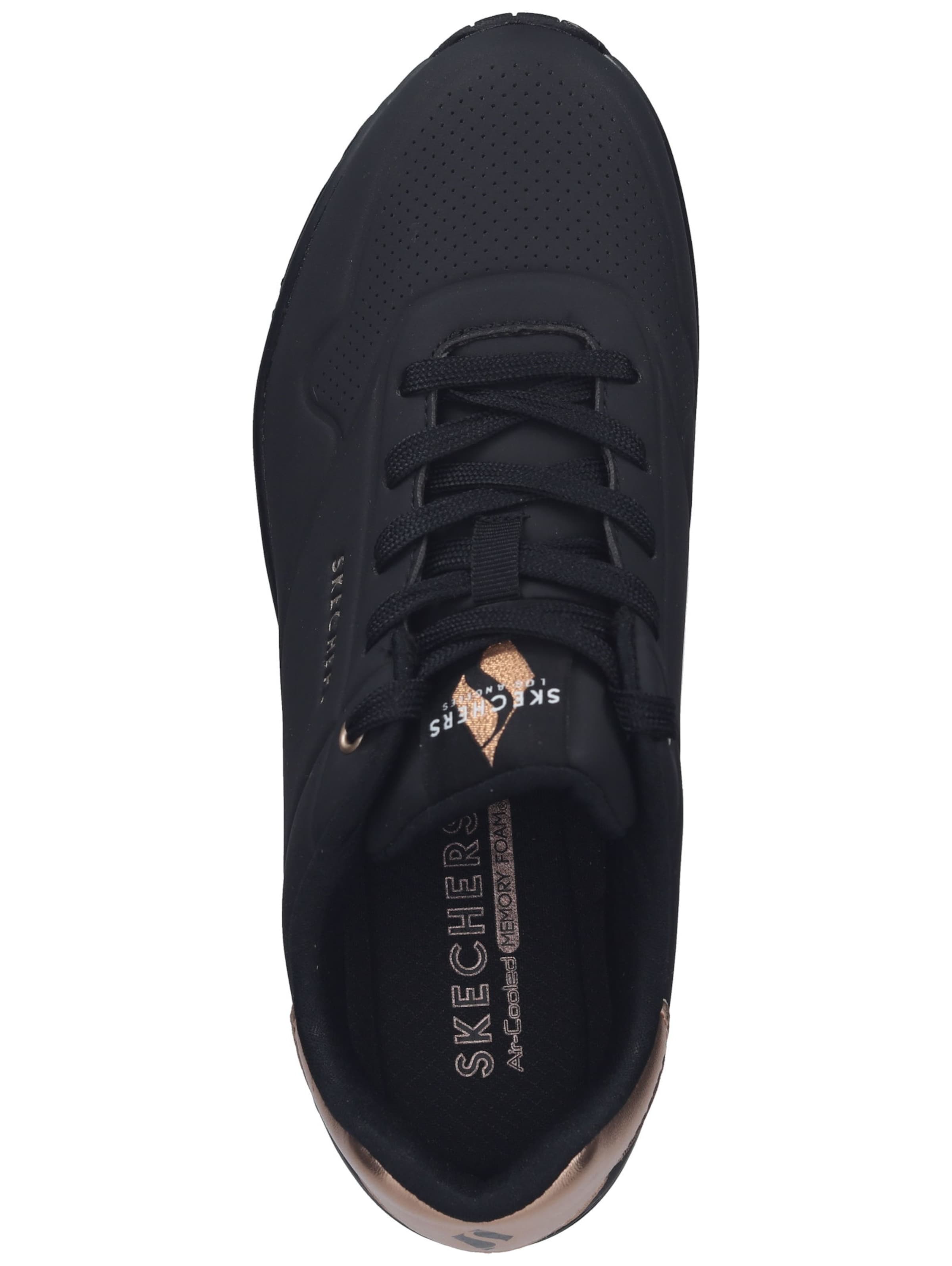 Baskets basses 'Uno-Golden Air' SKECHERS en noir