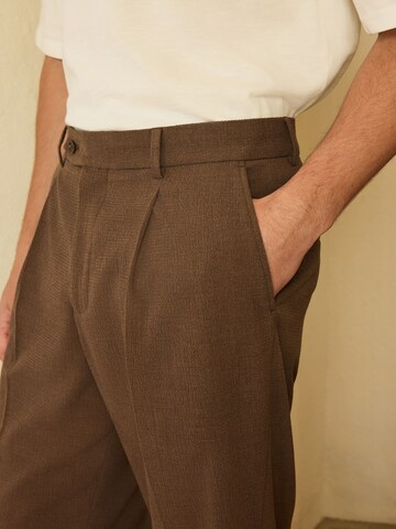 Next Slim fit Trousers with creases in Brown