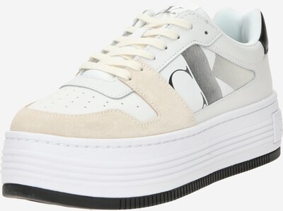 Calvin Klein Jeans Sneaker low 'ELLA' i lysebeige / grå / sort / hvid, Produktvisning