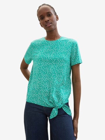 T-shirt TOM TAILOR DENIM en vert : devant