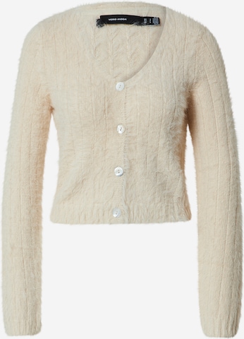 VERO MODA Gebreid vest 'LAPOILU' in Beige: voorkant