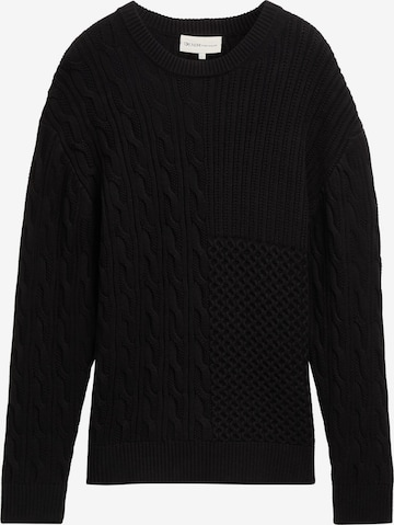 TOM TAILOR DENIM Pullover in Schwarz: Vorderseite