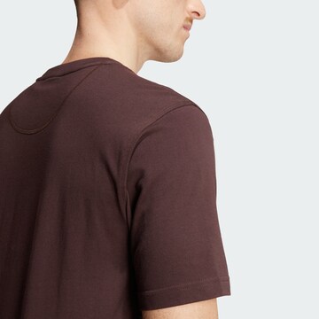 ADIDAS ORIGINALS Shirt 'Trefoil Essentials' in Brown