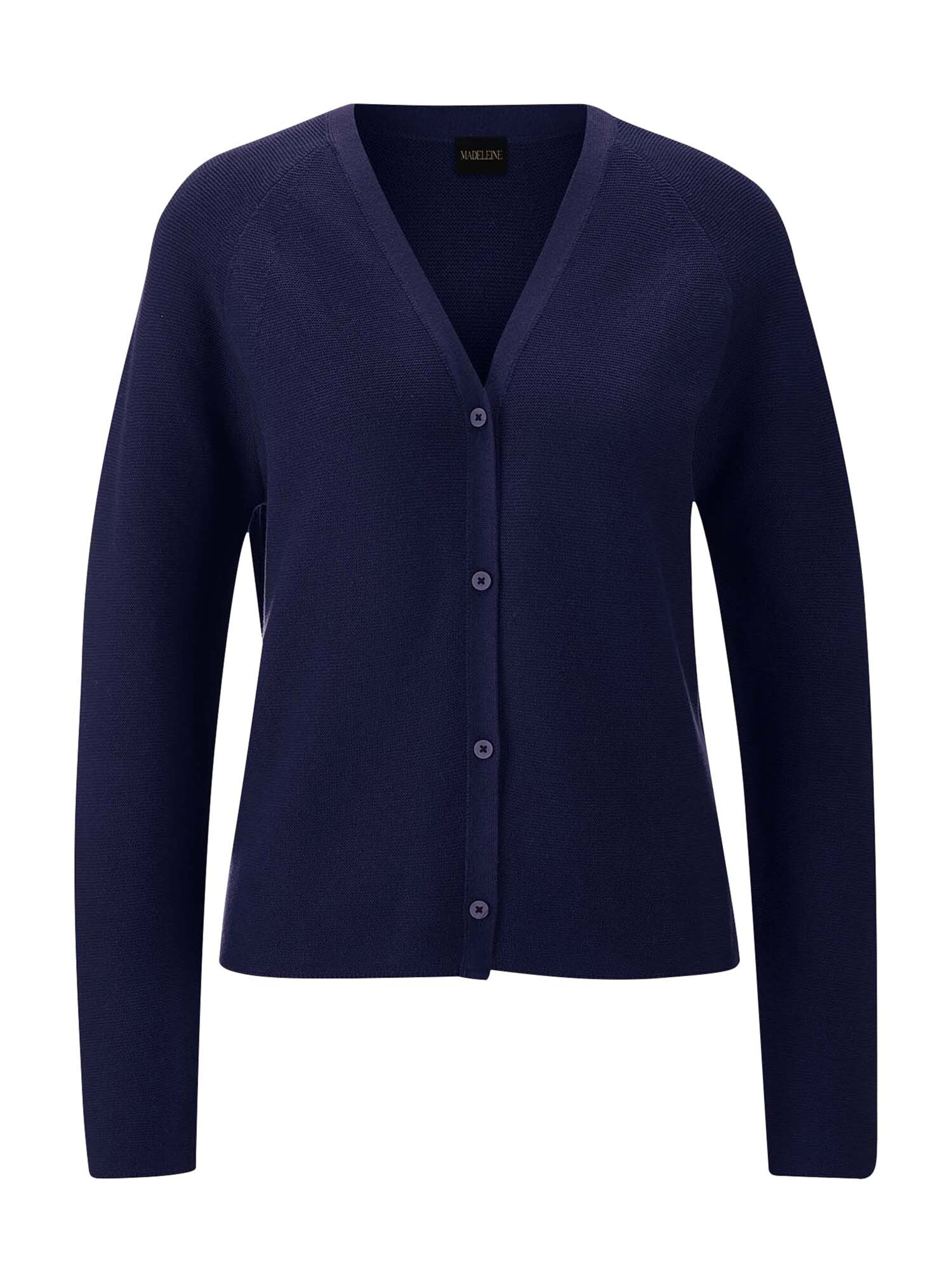 Cardigan MADELEINE en bleu : devant