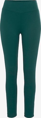 LASCANA ACTIVE Skinny Workout Pants in Green: front