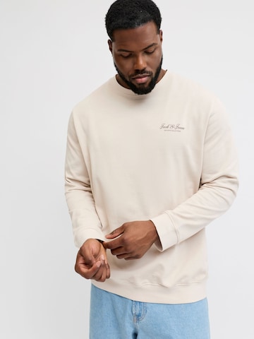 Jack & Jones Plus Sweatshirt 'JJEArchive' i beige