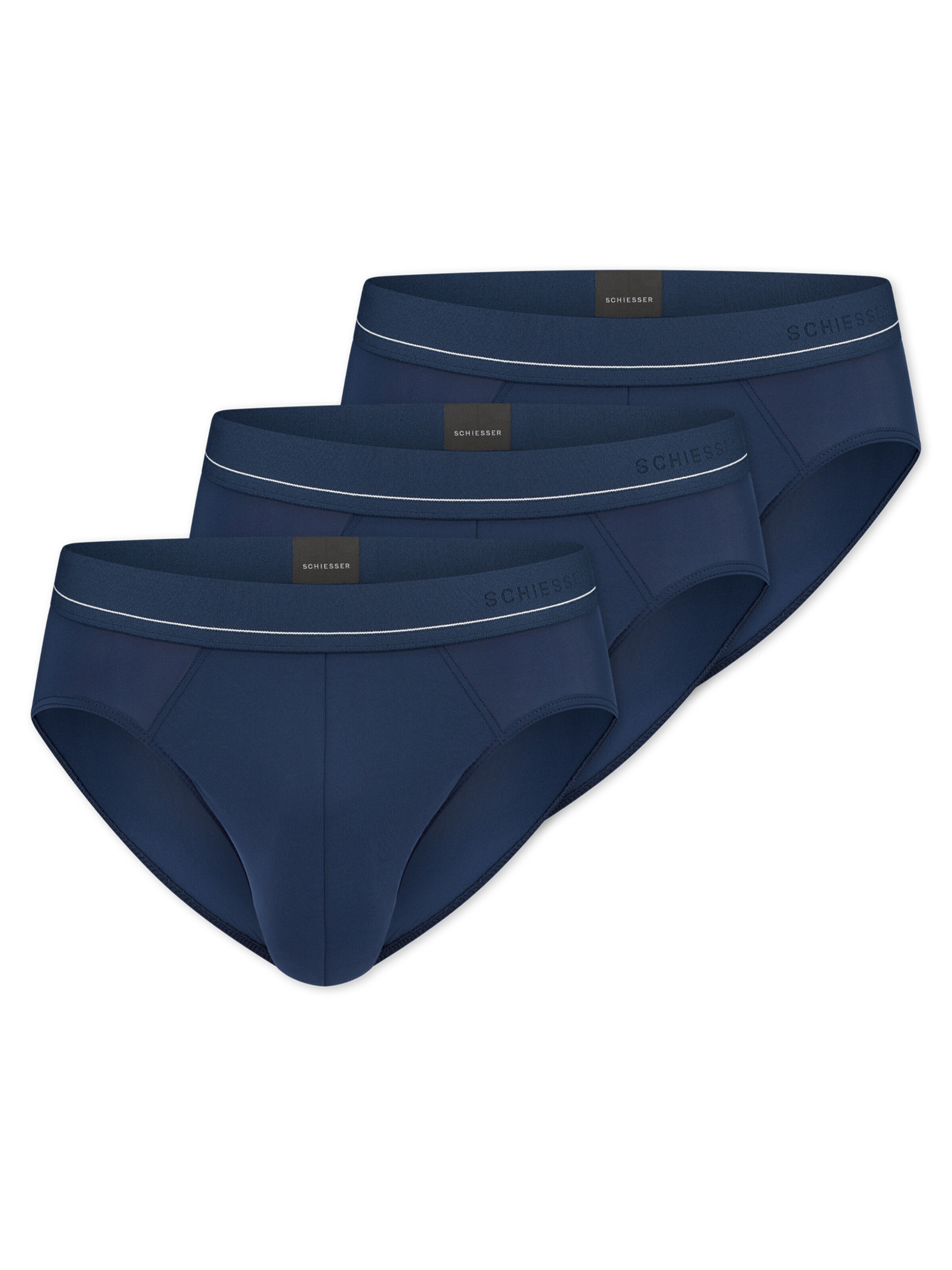 SCHIESSER Slip 'Pure Micro'‌‌ in Blau: Vorderseite