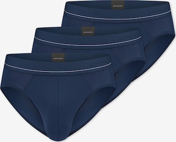 SCHIESSER Slip 'Pure Micro' in Blau: Vorderseite