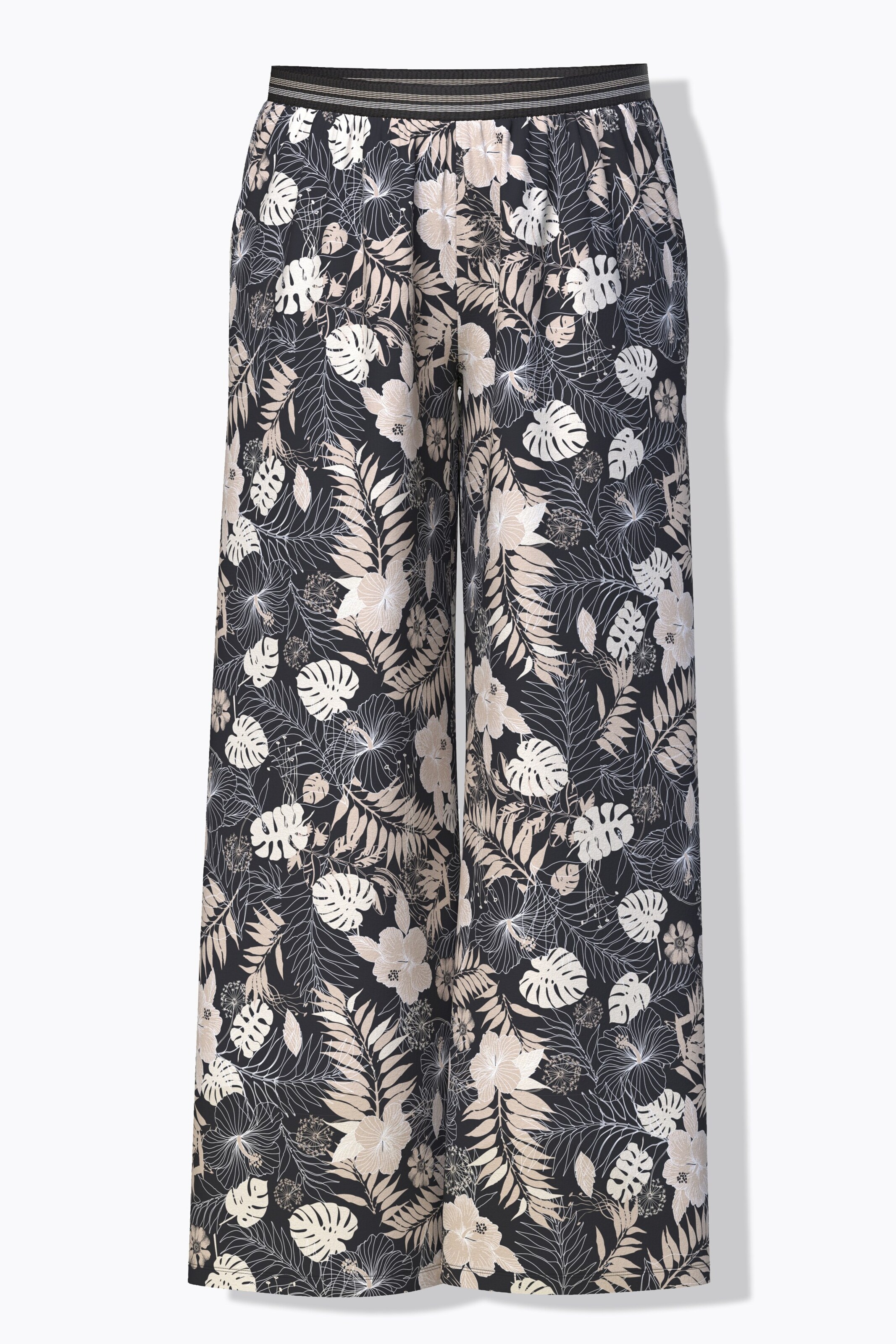 Ulla Popken Pyjama in Schwarz