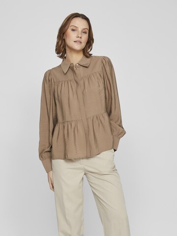 VILA Blouse in Beige: voorkant