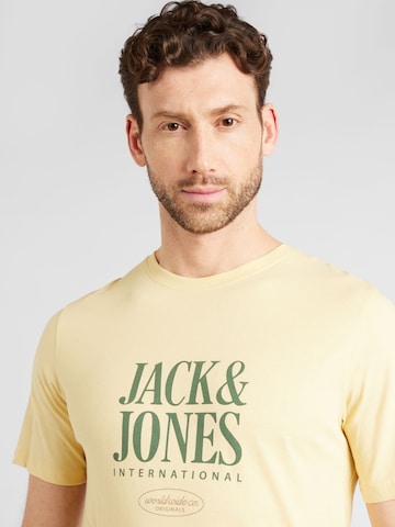 JACK & JONES Μπλουζάκι 'LUCCA' σε κίτρινο