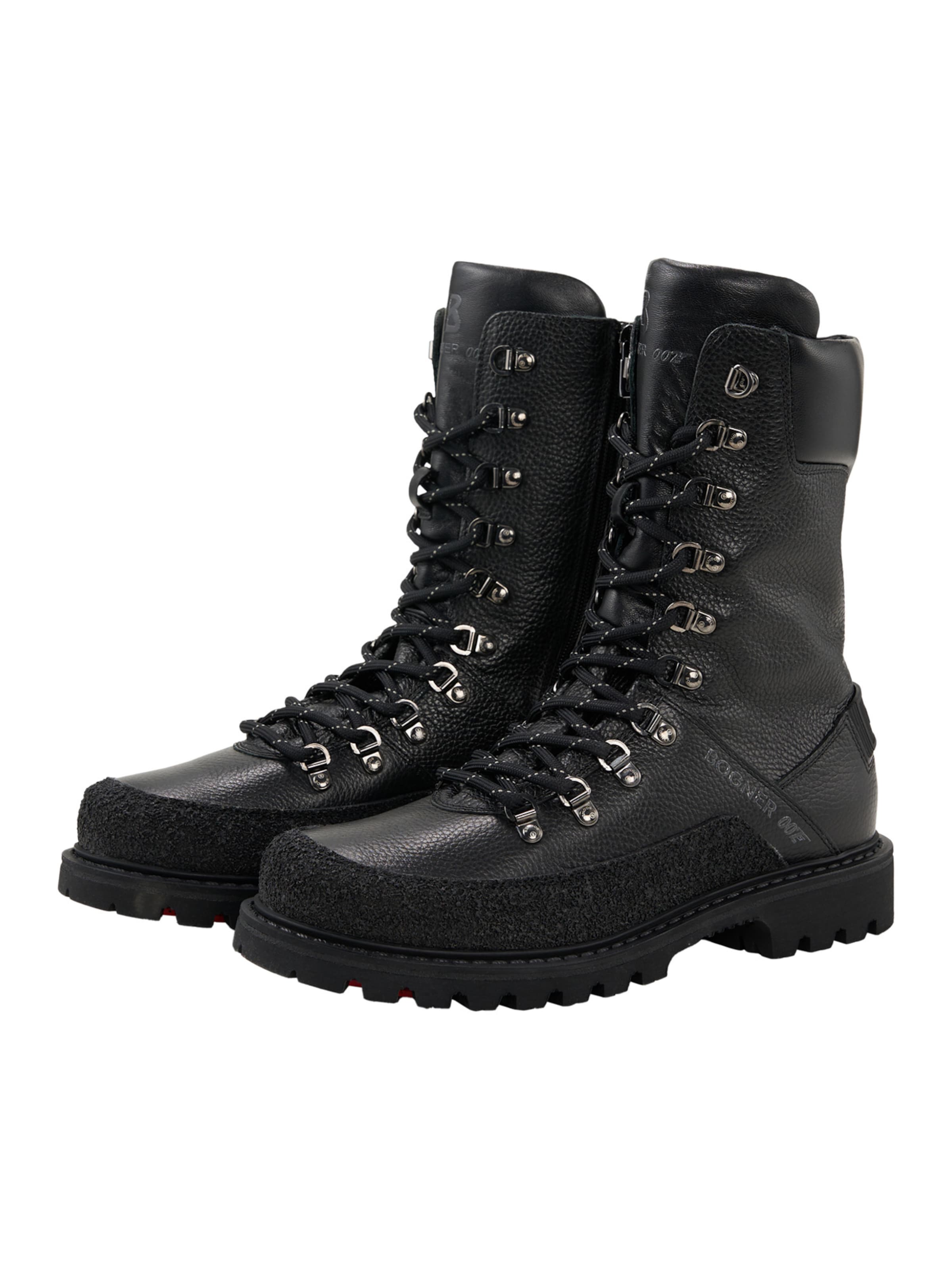 BOGNER Schnürstiefel  'Helsinki 007' in Schwarz