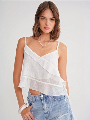 Haut 'Tanktops & Camis' MixRay en blanc : devant