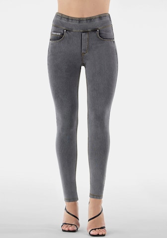 Freddy Skinny Jeggings in Grey: front