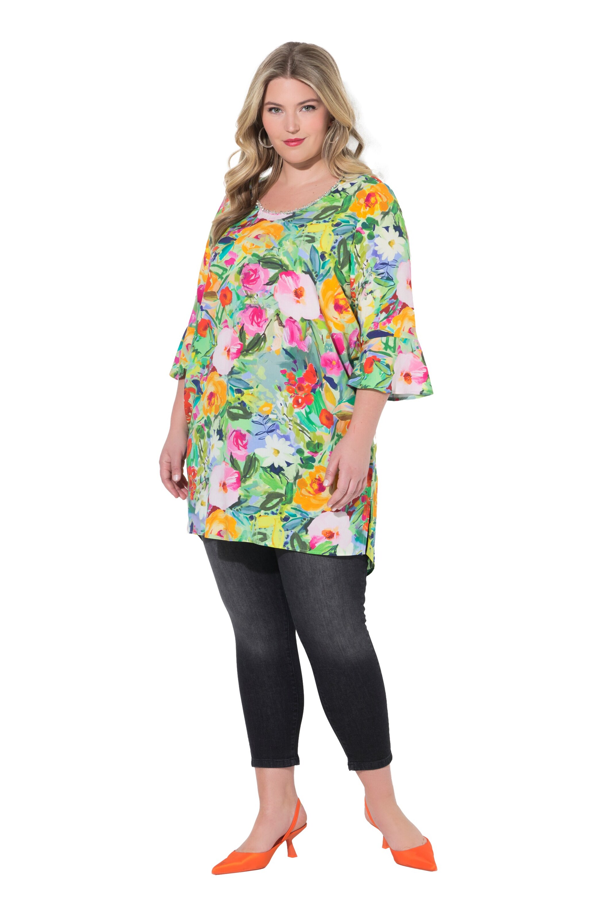 MIAMODA Tunic in Green: front