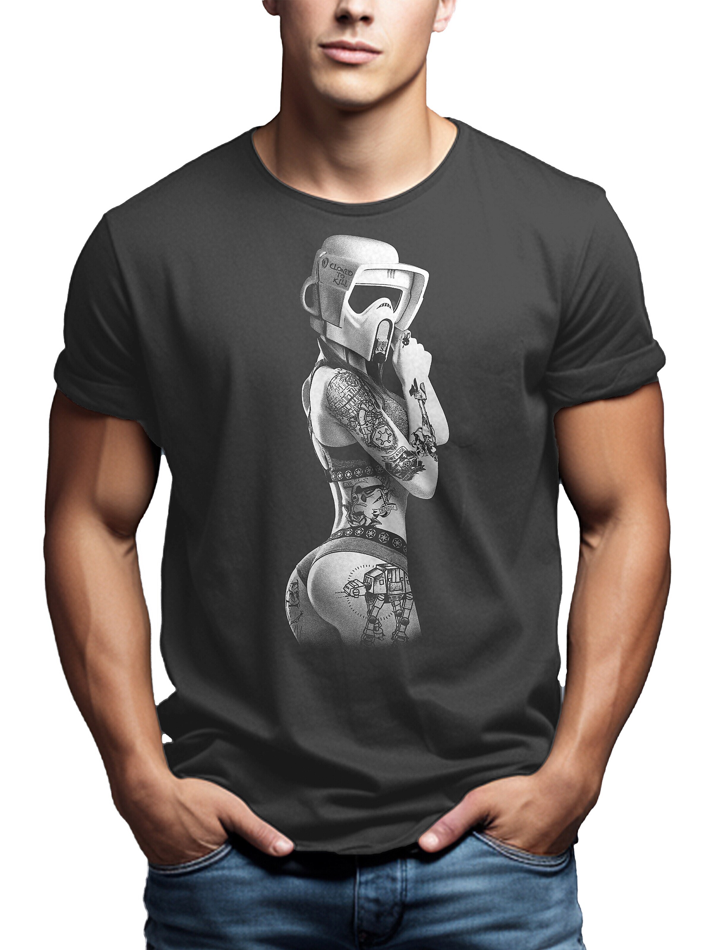 MAKAYA Shirt 'Trooper' in Grey