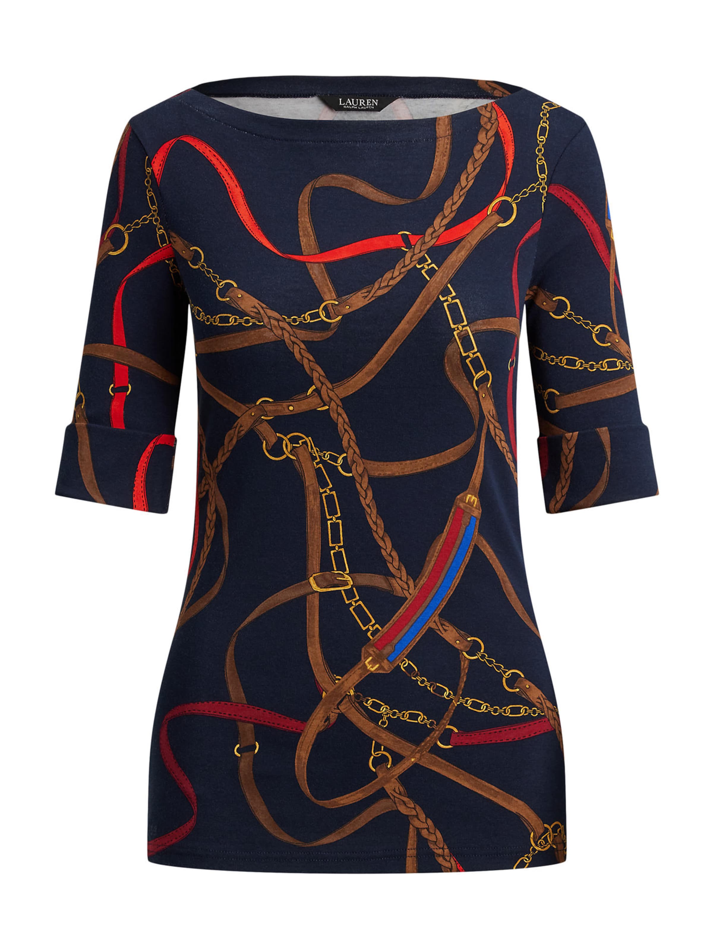 Lauren Ralph Lauren Petite Tričko 'JUDY' – modrá: přední strana