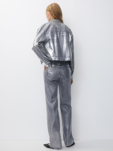 Pull&Bear Between-season jacket in Silver