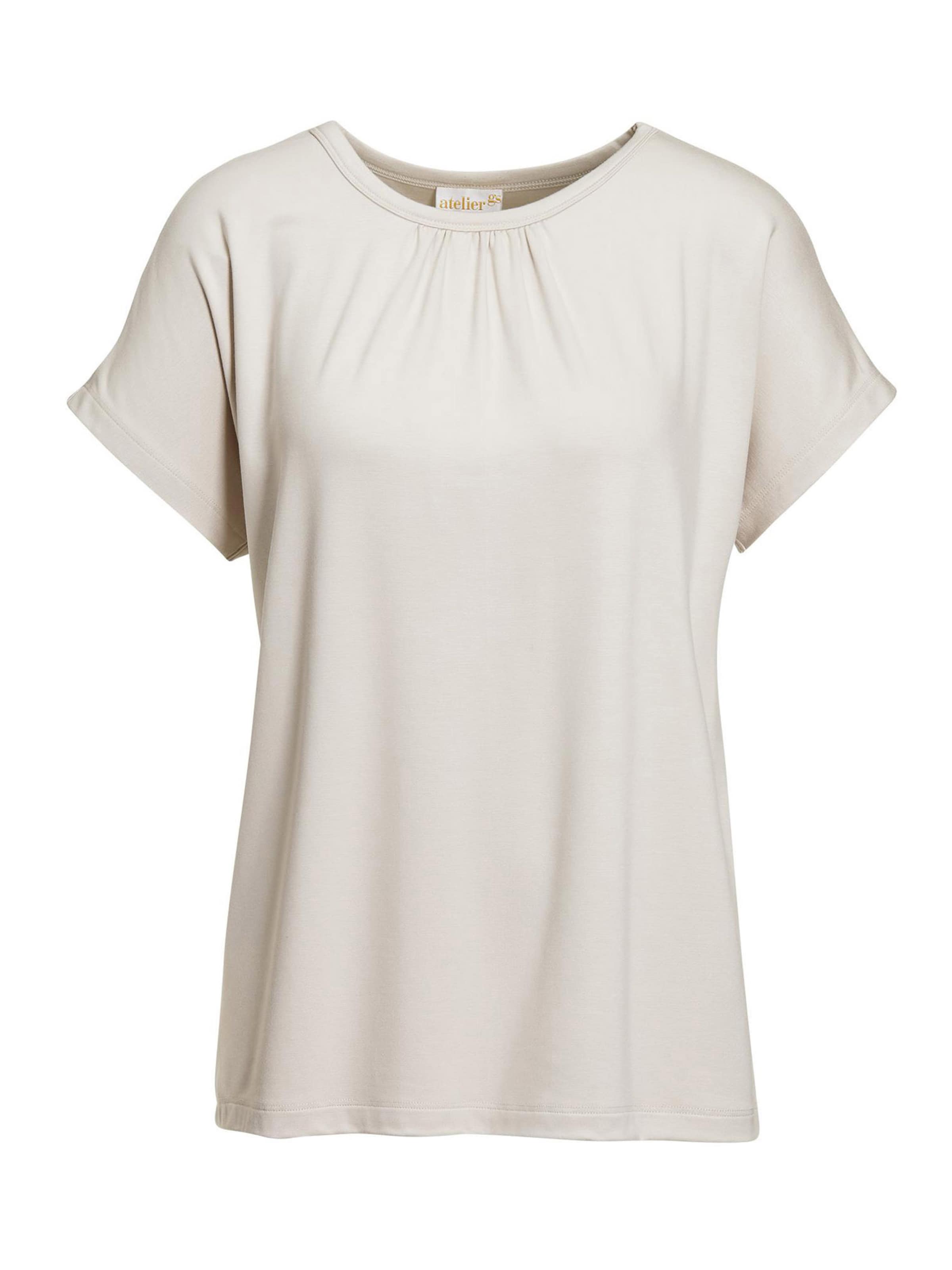 Goldner Shirt in Weiß: Vorderseite