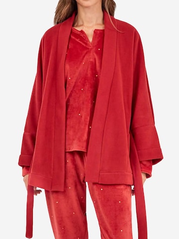 Robe de chambre Gisela en rouge