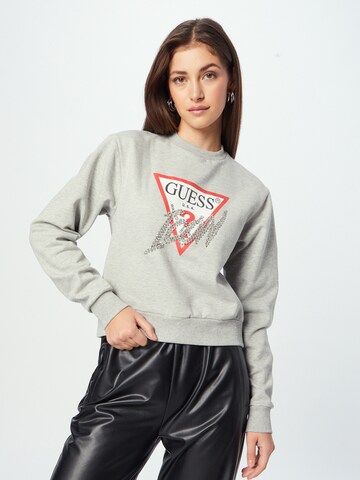 GUESS Sweatshirt in Grijs: voorkant