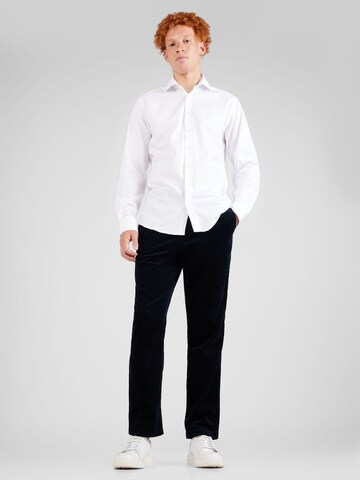 Bruun & Stengade - Ajuste regular Camisa 'Miles' en blanco