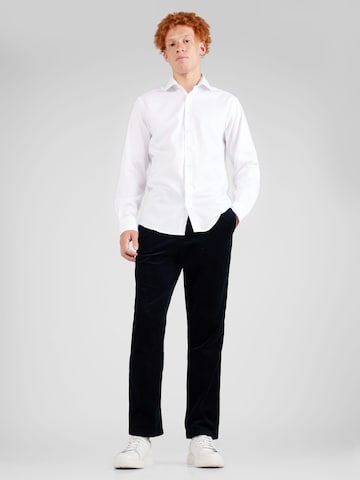 Bruun & Stengade - Regular Fit Camisa 'Miles' em branco