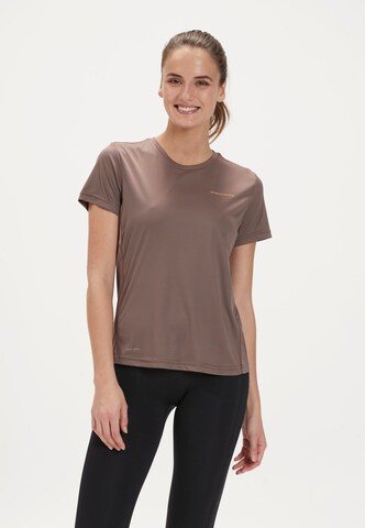 ENDURANCE - Camiseta funcional 'Milly' en marrón: frente
