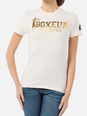 Boxeur des Rues Shirt 'Iconic Logo T-Shirt' in Beige: front