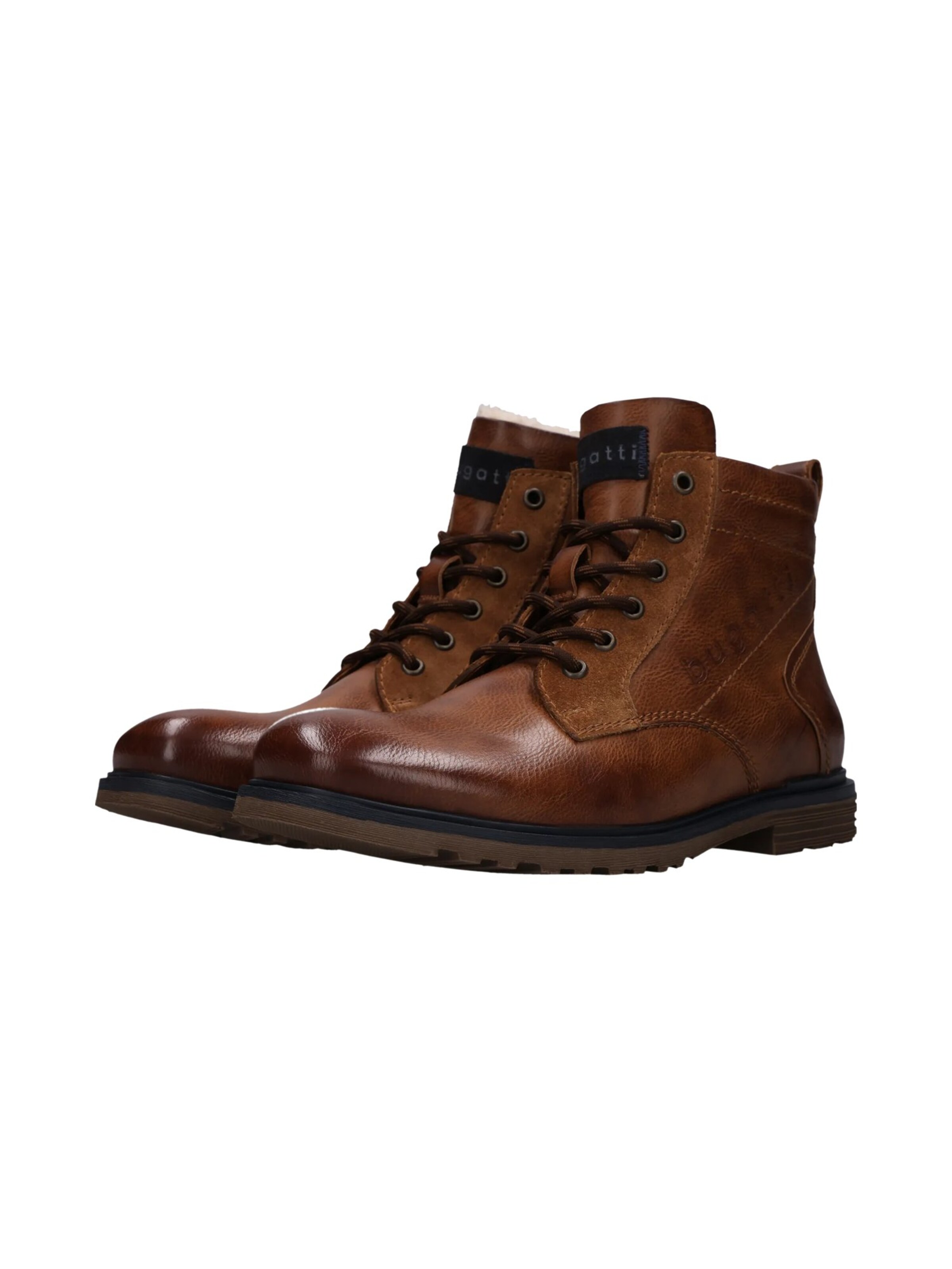 Bottines à lacets bugatti en marron