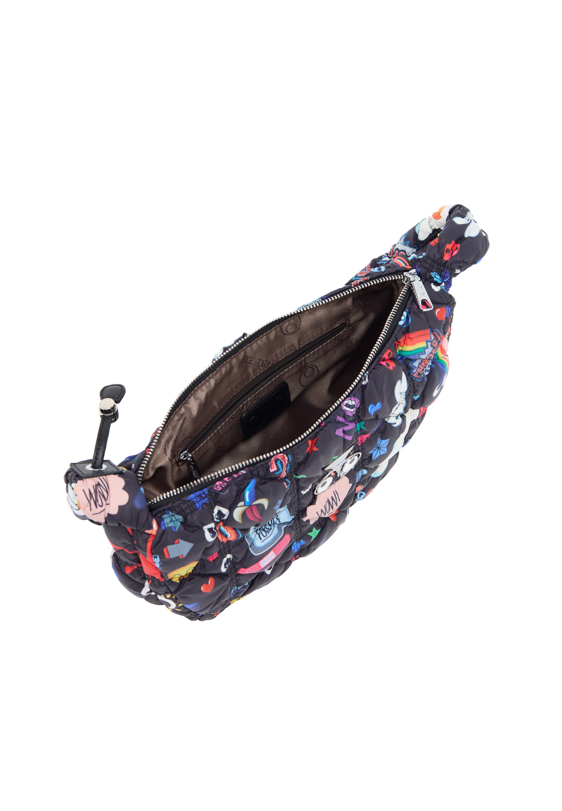 MYMO Torba za čez ramo 'Pop Eyetheme' | črna barva