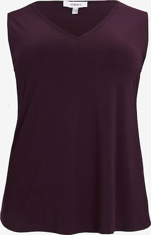 YOEK Top in Lila: voorkant