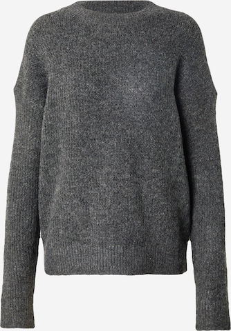 PIECES Pullover 'PCNEMESIO' in Grau: Vorderseite