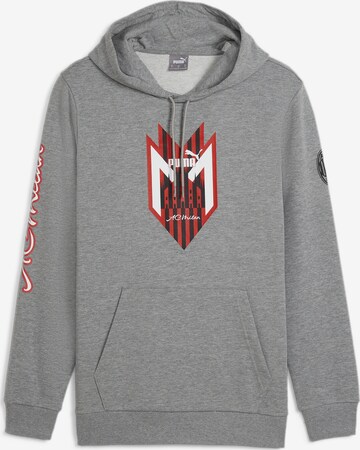 PUMA Athletic Sweatshirt 'AC Milan' in Grey: front