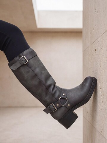 nae Vegan Shoes Kozačky 'RUBY' – šedá