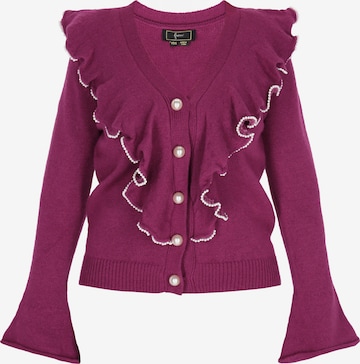 Cardigan faina en violet : devant