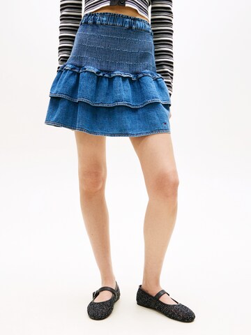 Tommy Jeans Rock in Blau: Vorderseite