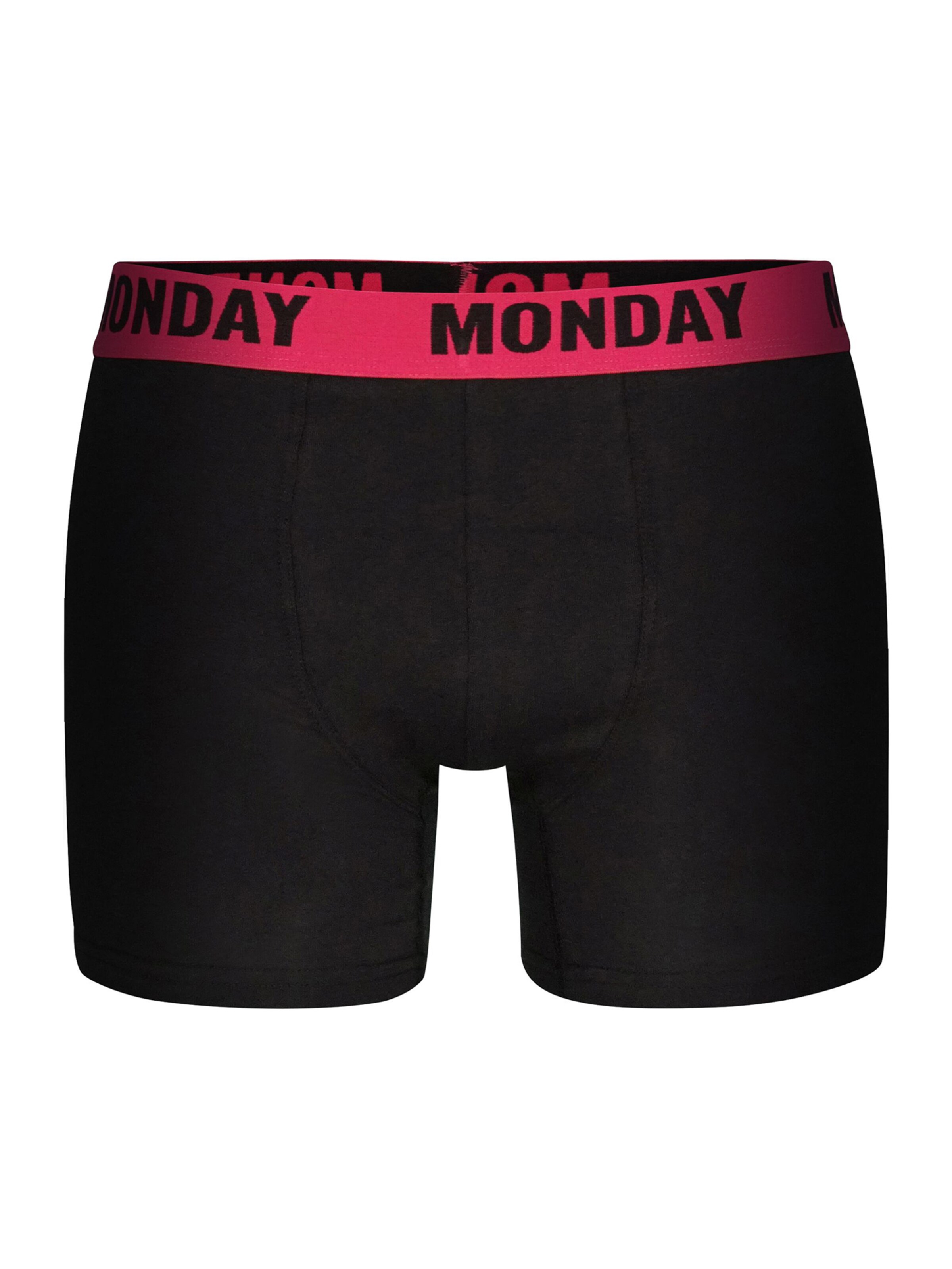 Boxer 'Monday Sunday' di Happy Shorts in nero