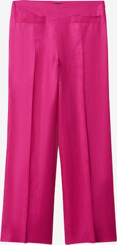MANGO Zvonové kalhoty Kalhoty s puky 'Smart' – pink: přední strana