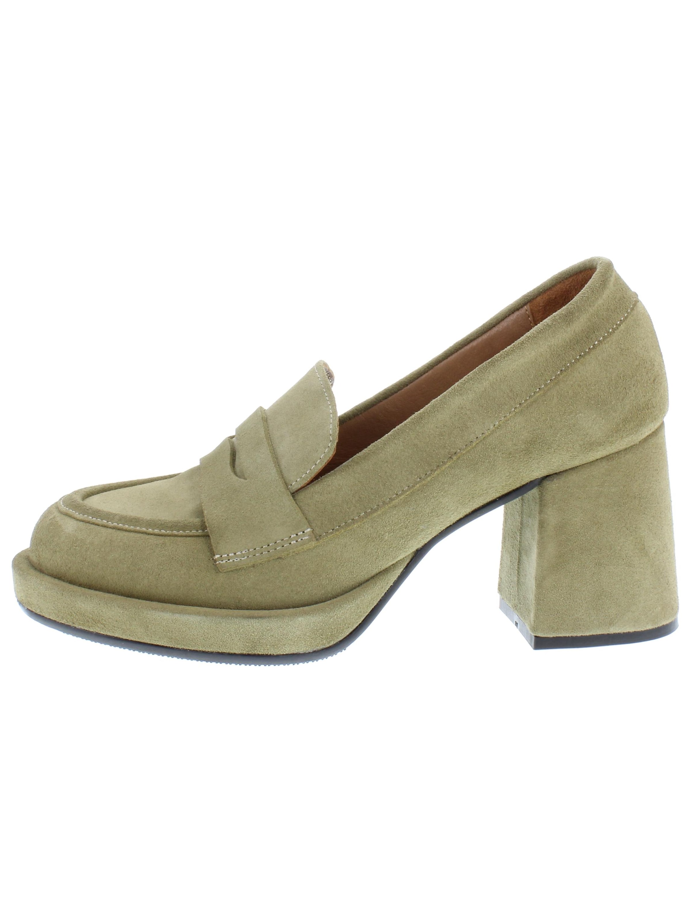 XAVER LUIS Schuhmanufaktur Hochfrontpumps 'Tami'‌‌ in 36 in oliv, Produktansicht