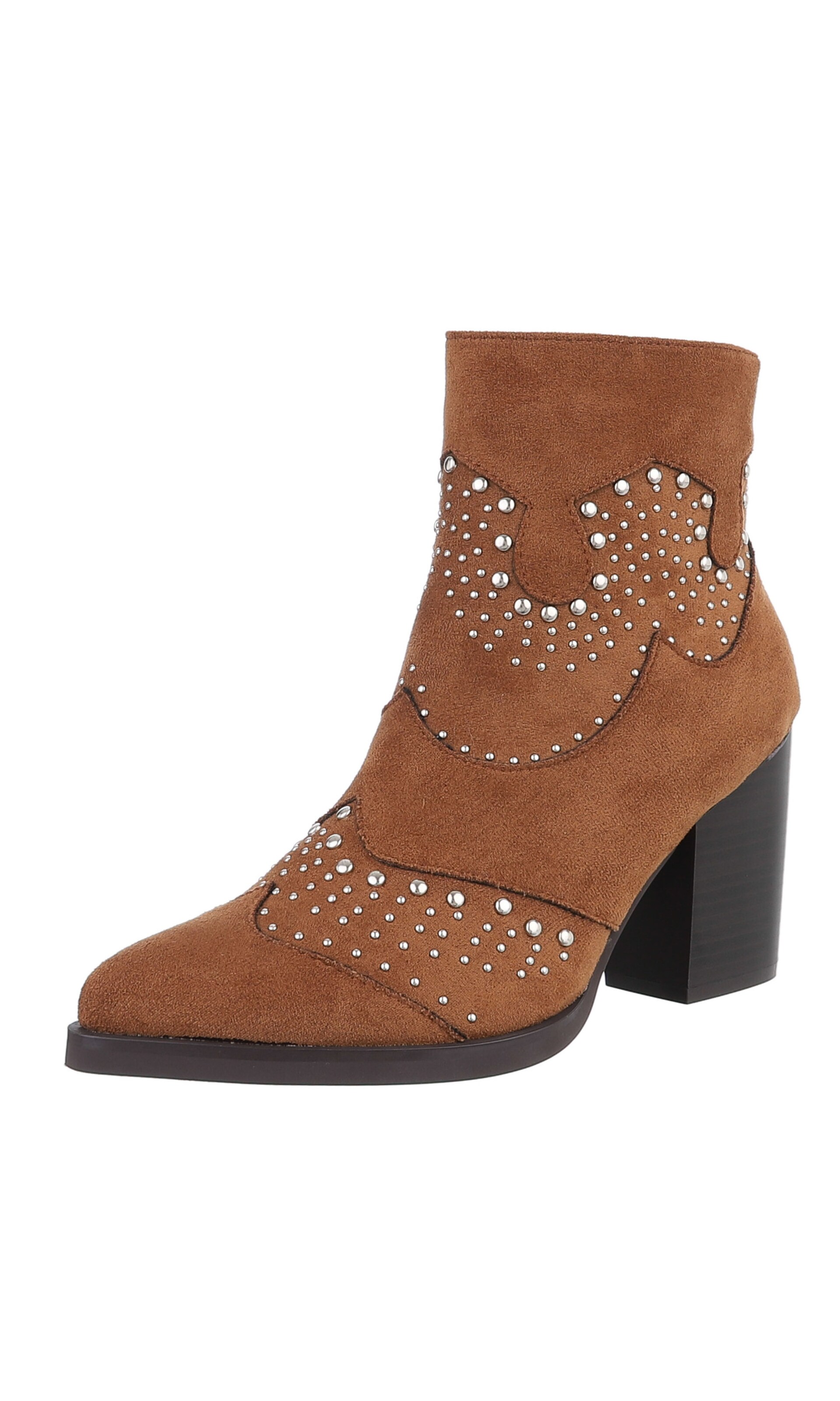 Ital-Design Ankle Boots in Brown: front